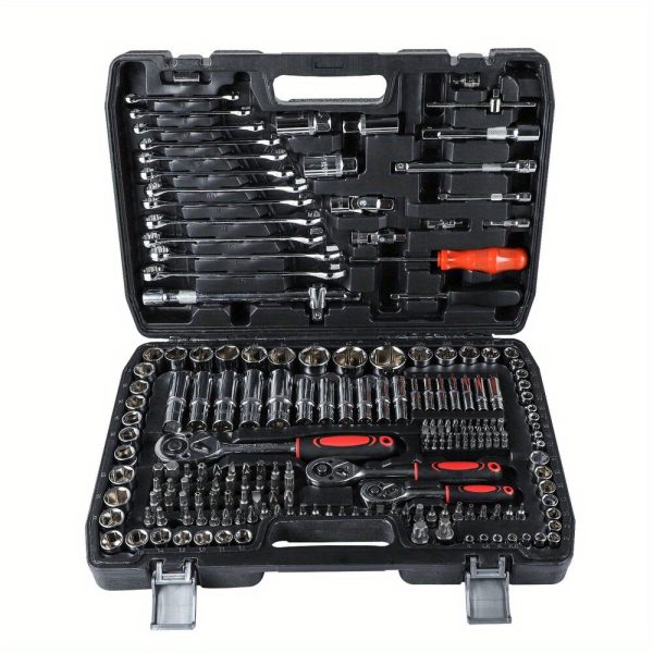 Socket Set Ratchet Professional 216pcs 1/ 2 1/ 4 3/ 8 Tools Toolbox